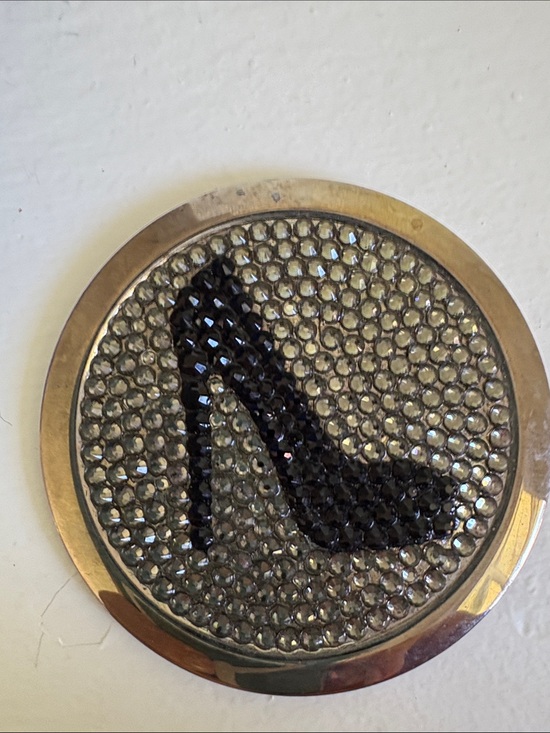 Other - Sparkling High Heel Purse Mirror- Silver & Black